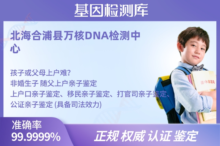 北海合浦县司法DNA亲子鉴定