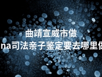 曲靖宣威市做dna司法亲子鉴定要去哪里做