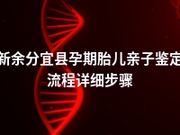 新余分宜县孕期胎儿亲子鉴定流程详细步骤