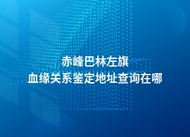 赤峰巴林左旗哪里血缘关系鉴定比较好