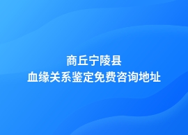 商丘宁陵县血缘关系鉴定机构地址