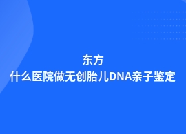 东方无创胎儿DNA亲子鉴定在医院做吗