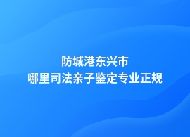 防城港东兴市司法亲子鉴定在什么地方