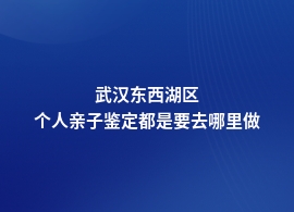 武汉东西湖区做个人亲子鉴定具体地址在哪