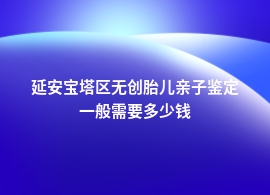 延安宝塔区无创胎儿亲子鉴定大约需要多少钱