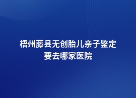 梧州藤县无创胎儿亲子鉴定人民医院挂什么科